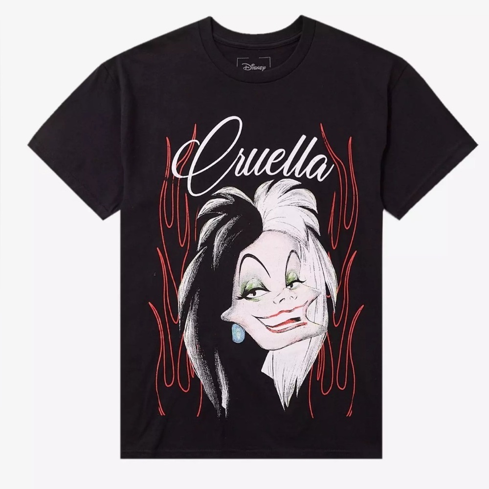 NWT Disney Cruella De Vil Shirts Lot of 3 Matching Group Set Sizes S M L